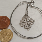 kalevala koru karjalainen nauhapunos riipus kaulakoru hopea - pikkukuva 2