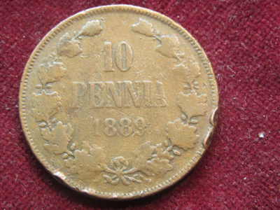 10 penniä 1889