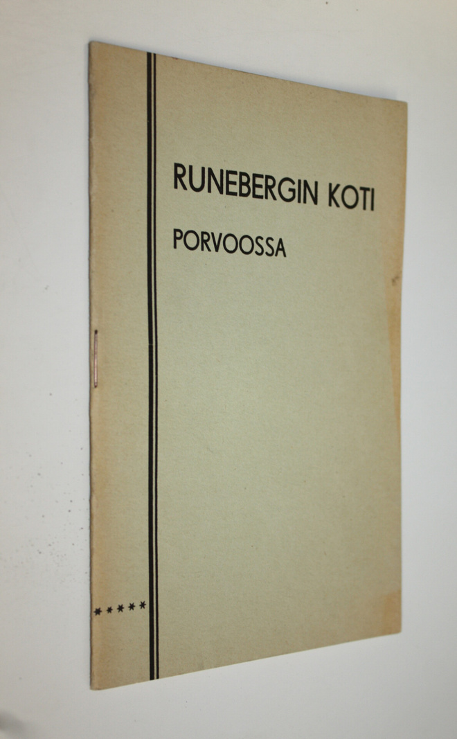 J. E. Strömborg : Runebergin koti Porvoossa : katsomassa ...