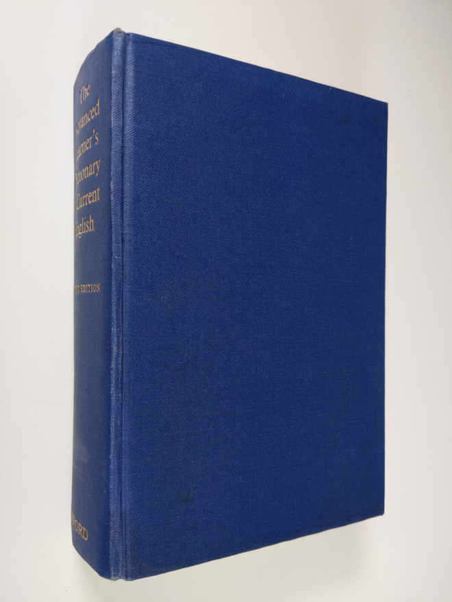 A. S. Hornby : The advanced learner's dictionary of curre...