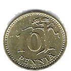 1982 10 PENNIÄ KOLIKKO KÄYTETTY - pikkukuva 1