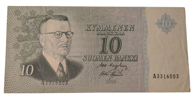 10 Markkaa 1963 ilman Litt A3316803
