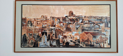 Veikko Takala kookas ja näyttävä öljyvärityö Firenze v. 1962