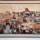 Veikko Takala iso ja näyttävä öljyvärityö "Firenze" v. 1962 - pikkukuva 1
