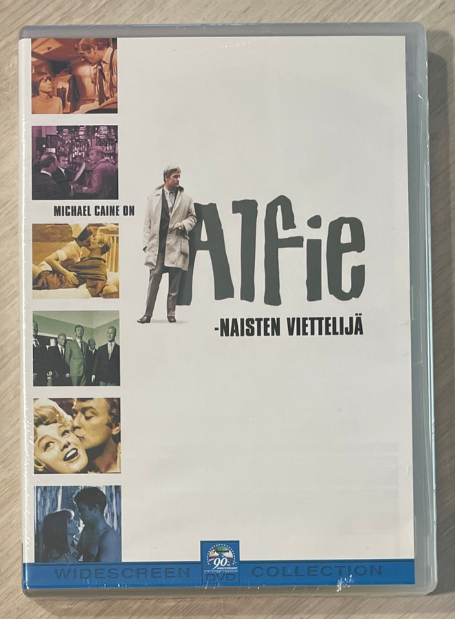 Alfie - naisten viettelijä (1966) Michael Caine (UUSI)