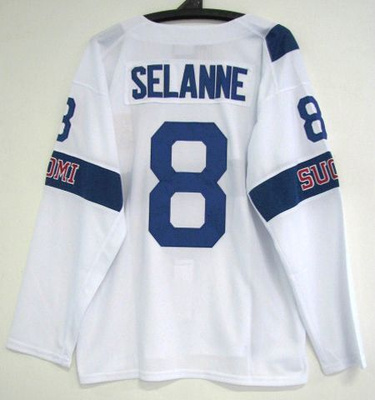 Team Finland FaniPaita  Sochi 2014 TEEMU SELANNE #8 (UUSI)