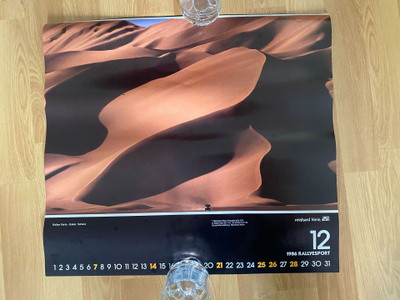 1986 Rallyesport Paris Dakar Sahara juliste
