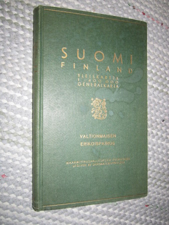 Suomi : yleiskartta 1:400000 Valtionmaiden erikoispainos.
