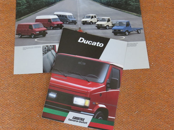 1995 (noin) Fiat Ducato esite - suom - KUIN UUSI - 12 sivua