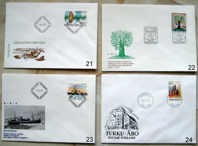 19 kpl FDC-kuoria 1970 luk.   (35)