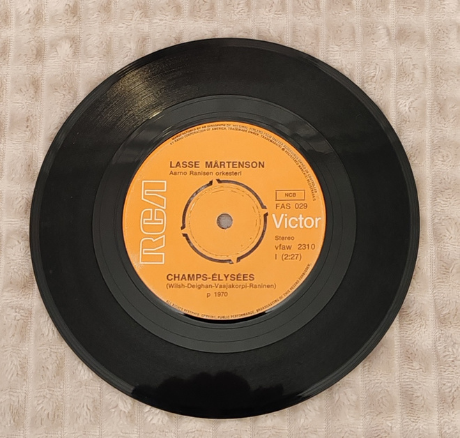 Lasse Mårtenson Champs-Elysees 7"Single