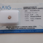 Timantti 0.35 ct - Natural Fancy Light Yellowish Brown - AIG - pikkukuva 1