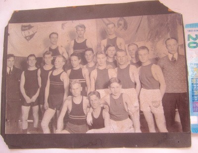 VANHA Valokuva Nyrkkeily IFK - HAK Ottelu 1930
