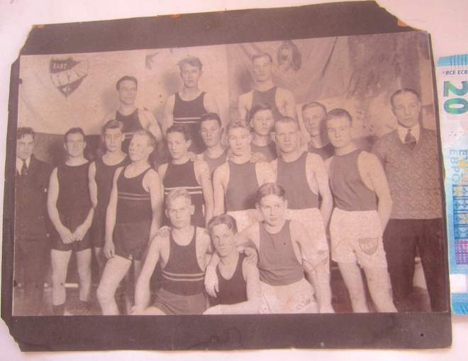 VANHA Valokuva Nyrkkeily IFK - HAK Ottelu 1930