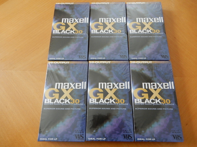MAXELL GX 30  VHS-NAUHOJA 6 KPL