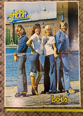 ABBA Vintage Lois Farkkujuliste Koko 43×60cm