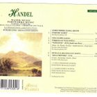 cd, Händel - Water Music - Fireworks Music [classic] - pikkukuva 2