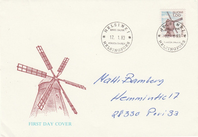 FDC, 12.1.1983, Tuulimylly