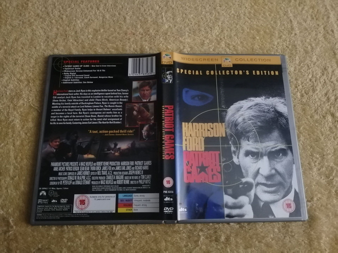 PATRIOT GAMES DVD