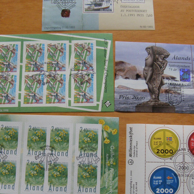 Åland 1993-2006  7 eril BLOKKIA  leimatut