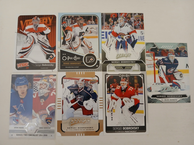 Sergei Bobrovsky x 7kpl (Flyers, Florida, Columbus)