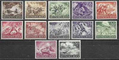 Deutches Reich Michel n:o 831-42 **