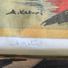 Alpo Keturi (A. Keturi), signeerattu grafiikkavedos, kehyste - pikkukuva 2