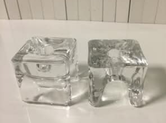 Juhava RI-JALKA No. 6122 Glass Candle Holders / Napkin Holde