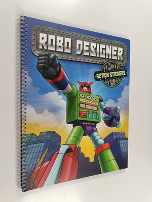 Robo Designer : Action Stickers -tarrakirja