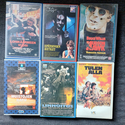 6 kpl Fix VHS kasetteja