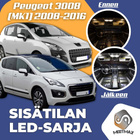 Peugeot 3008 (MK1) Sisätilan LED-sarja 16-osainen - pikkukuva 1