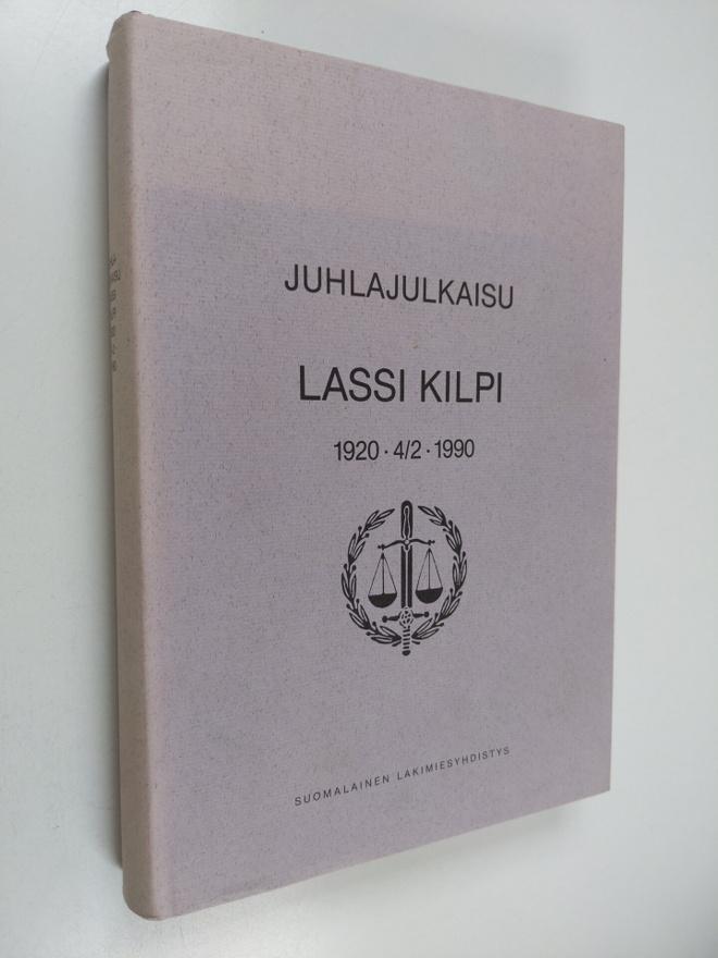 Juhlajulkaisu Lassi Kilpi 1920-4/2-1990