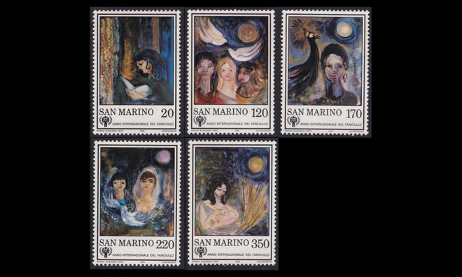 San Marino 1182-6 ** Kansainvälinen lasten vuosi (1979)