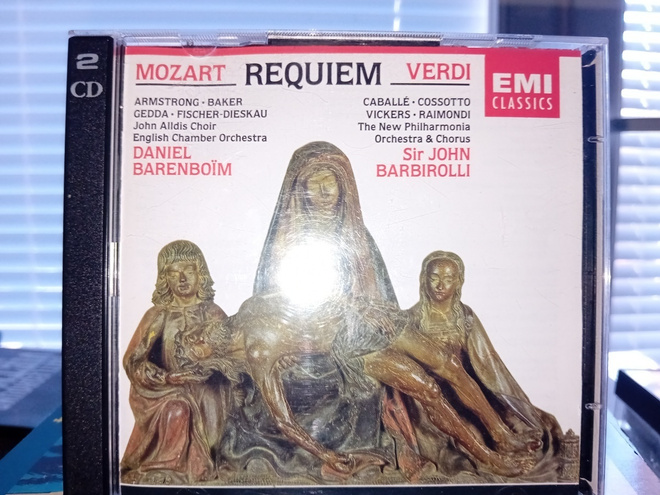 2cd Barbirolli ym: Mozart Requiem Verdi ( SIS POSTIKULU  )