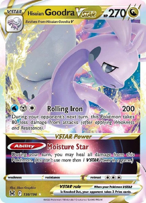 Hisuian Goodra VSTAR 136/196 - Lost Origin - NM/M