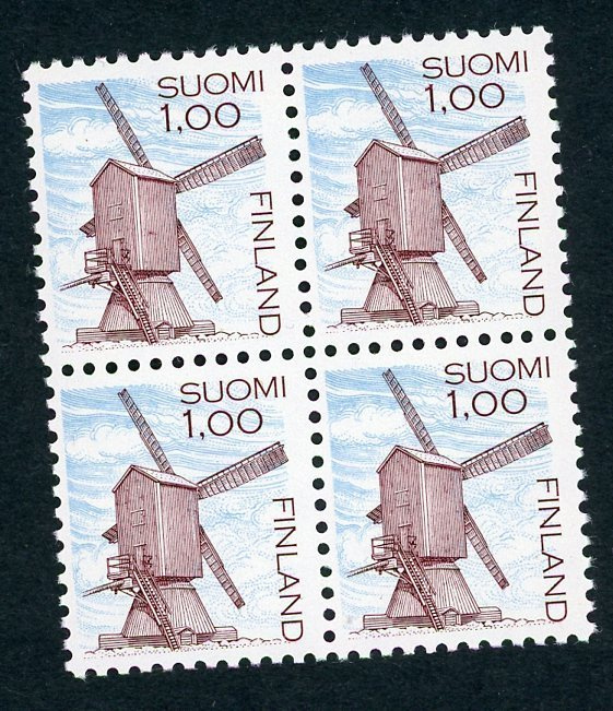 1983 Yleismerkki 1,00 mk 4-lö **