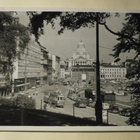 Helsinki, Eteläsatama, raitiovaunu, junavaunuja, vkpk, 1957 - pikkukuva 1