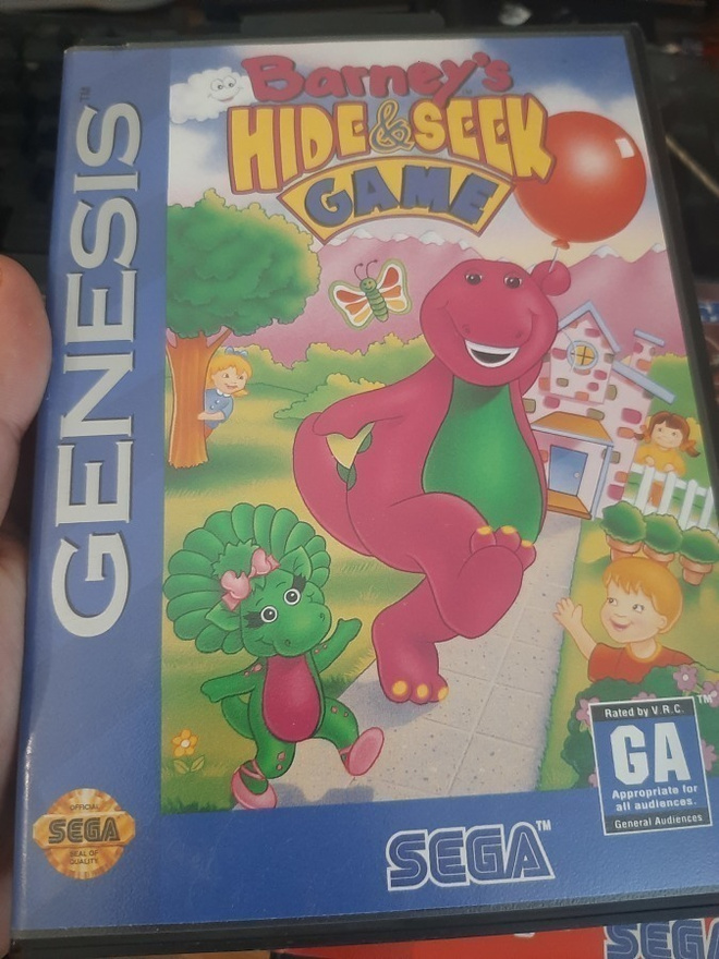 Sega Genesis Barneys Hide & Seek Game CIB