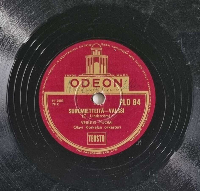 Savikiekko 1953 - Veikko Tuomi - Odeon PLD 84