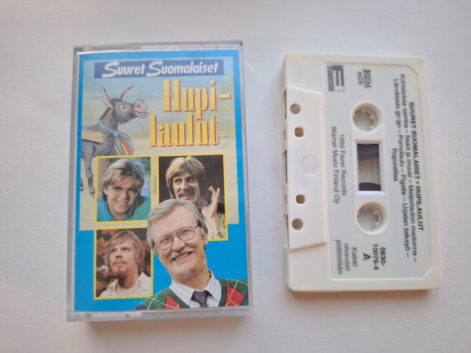 HUPILAULUT Juha Vainio, Reijo Tani, Jukka Virtanen c-kasetti