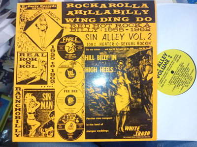 LP SIN ALLEY VOL 2. RED HOT ROCK A BILLY 1955-1962