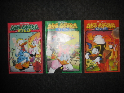 Aku Ankka ekstrat 5/2008, 8/2008 ja 9/2008