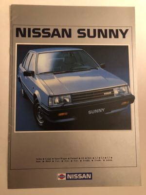 Myyntiesite - Nissan Sunny - 1986