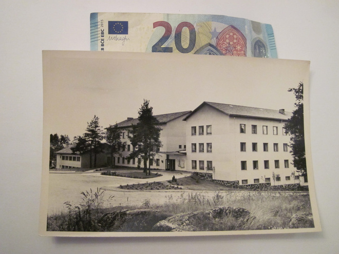 Postikortin Alkup. Valokuva Mikä Paikkakunta? 1950-l