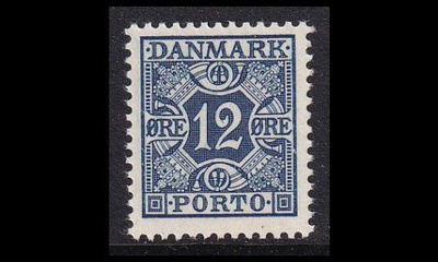 Tanska PORTO_38 * 12 öre tumm.sininen (1955)