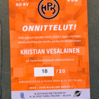 KRISTIAN VESALAINEN HPK RARE SIGNATURE /20 - pikkukuva 2