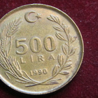 500 lira 1990 Turkki-Turkey - pikkukuva 1