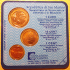 San Marino Minikit 1c, 2c ja 5c vuodelta 2004 - pikkukuva 3