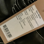 VERO MODA upea musta tikattu bomber takki keinonahka M - pikkukuva 5
