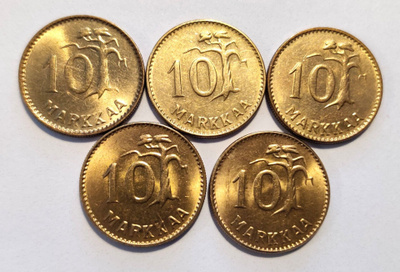 10 markkaa, sarja 1952-62